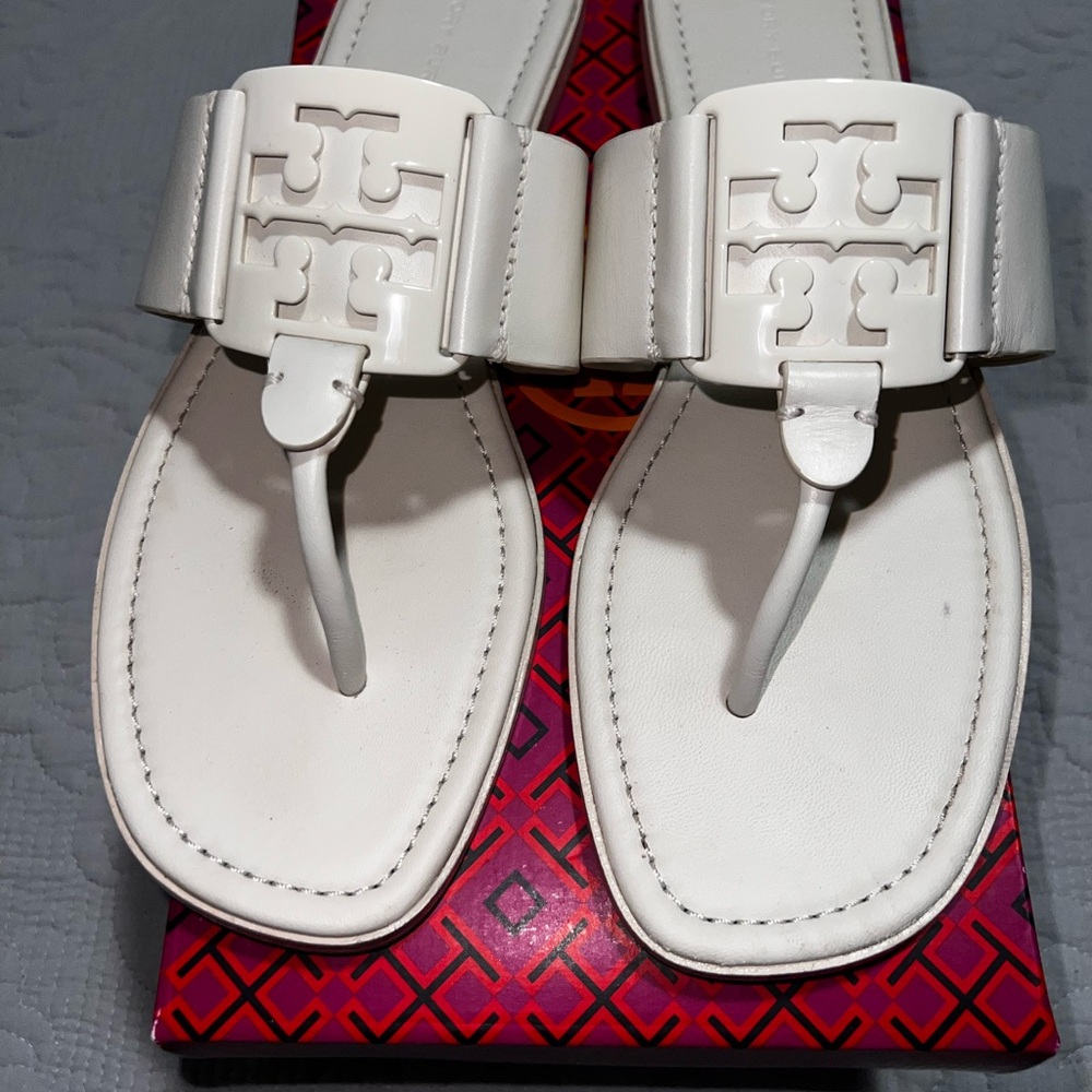 Tory Burch White Sandals